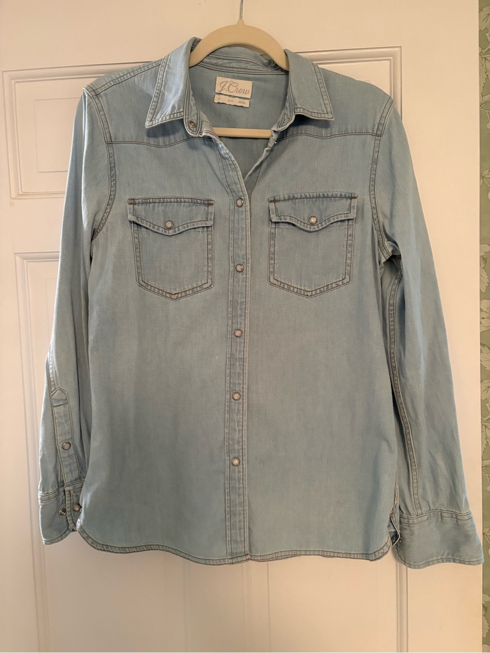 J. Crew Pale Blue Denim Shirt